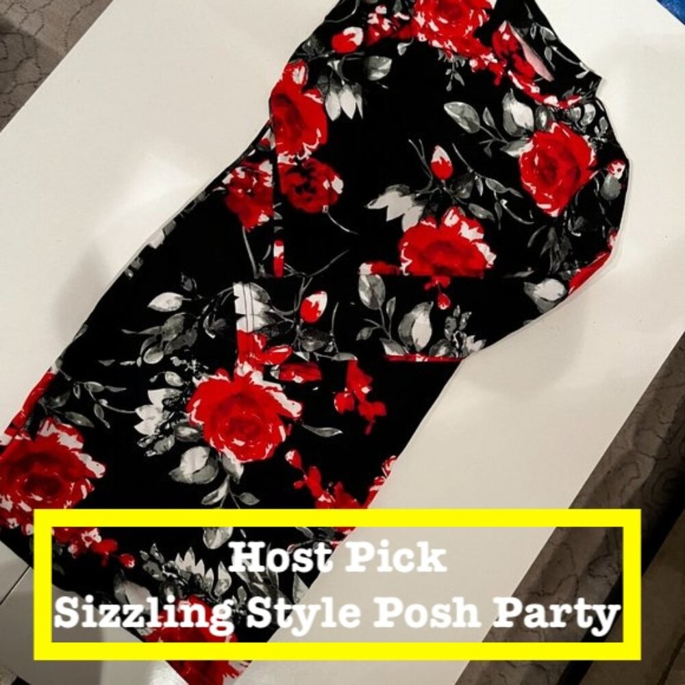 Floral Dress - (Has Some Give / new / Small Size)